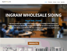 Tablet Screenshot of ingramsiding.com